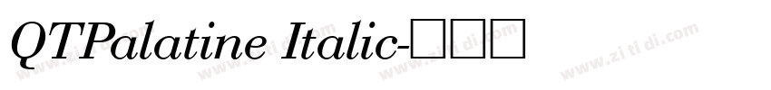 QTPalatine Italic字体转换